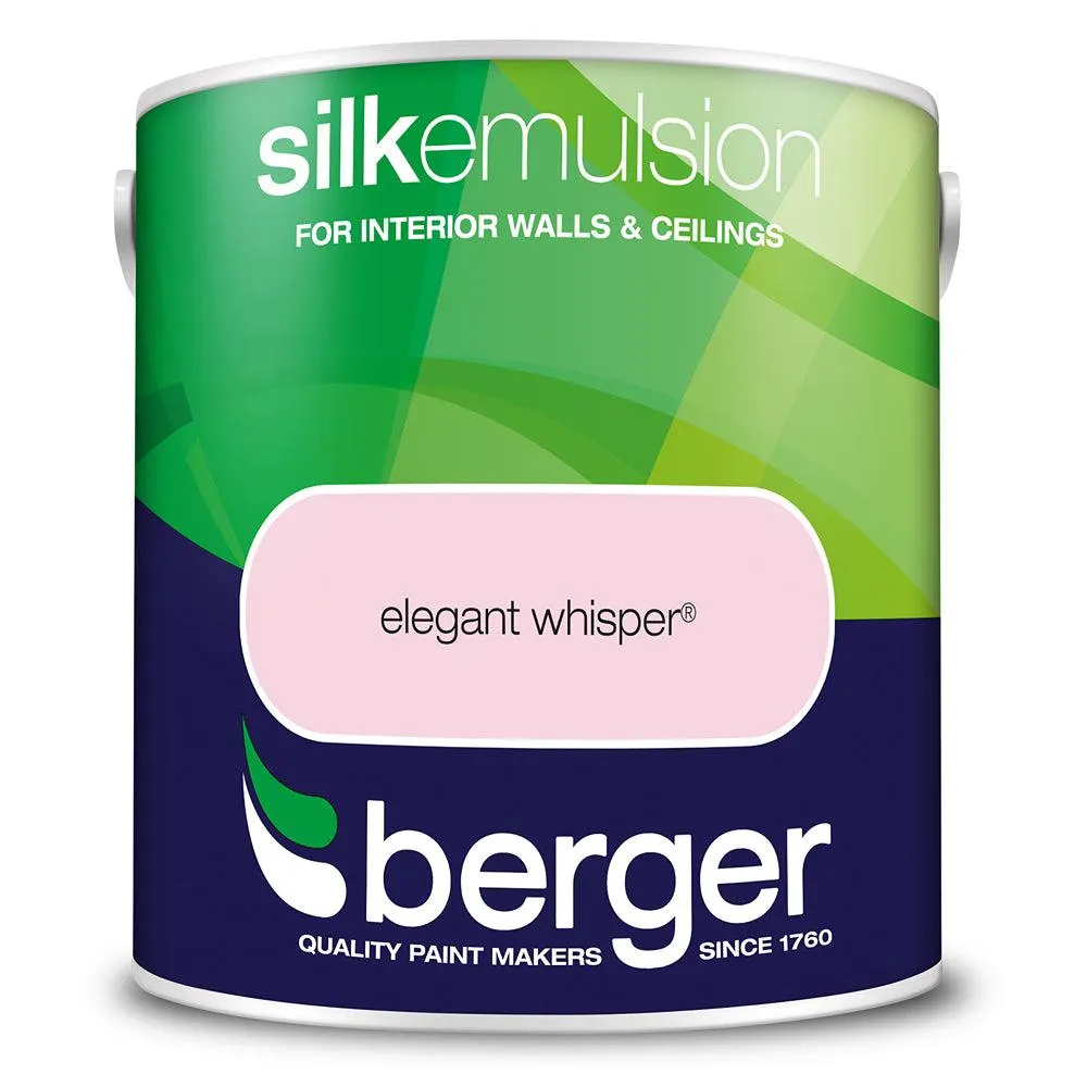 Berger Walls & Ceilings Silk Emulsion Paint | Elegant Whisper
