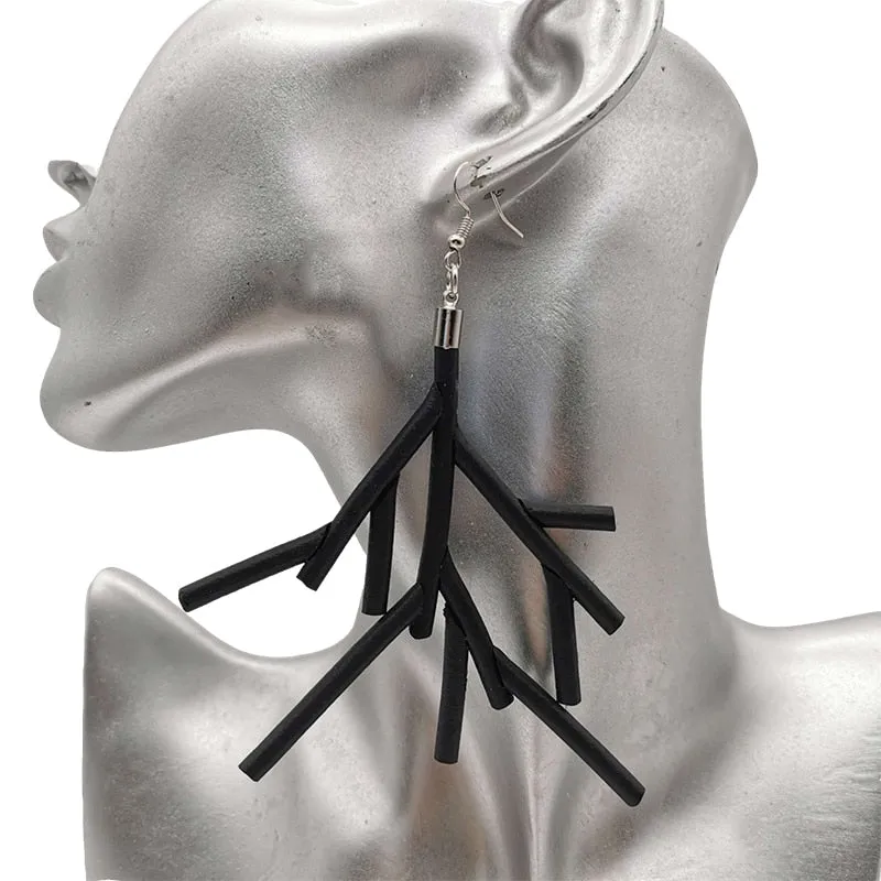 Branch- the Black Rubber Branch Earrings   More Styles