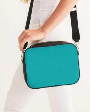 Bright Green Cyan Crossbody Bag | Bright Pure Green Cyan | C100M0Y38K0