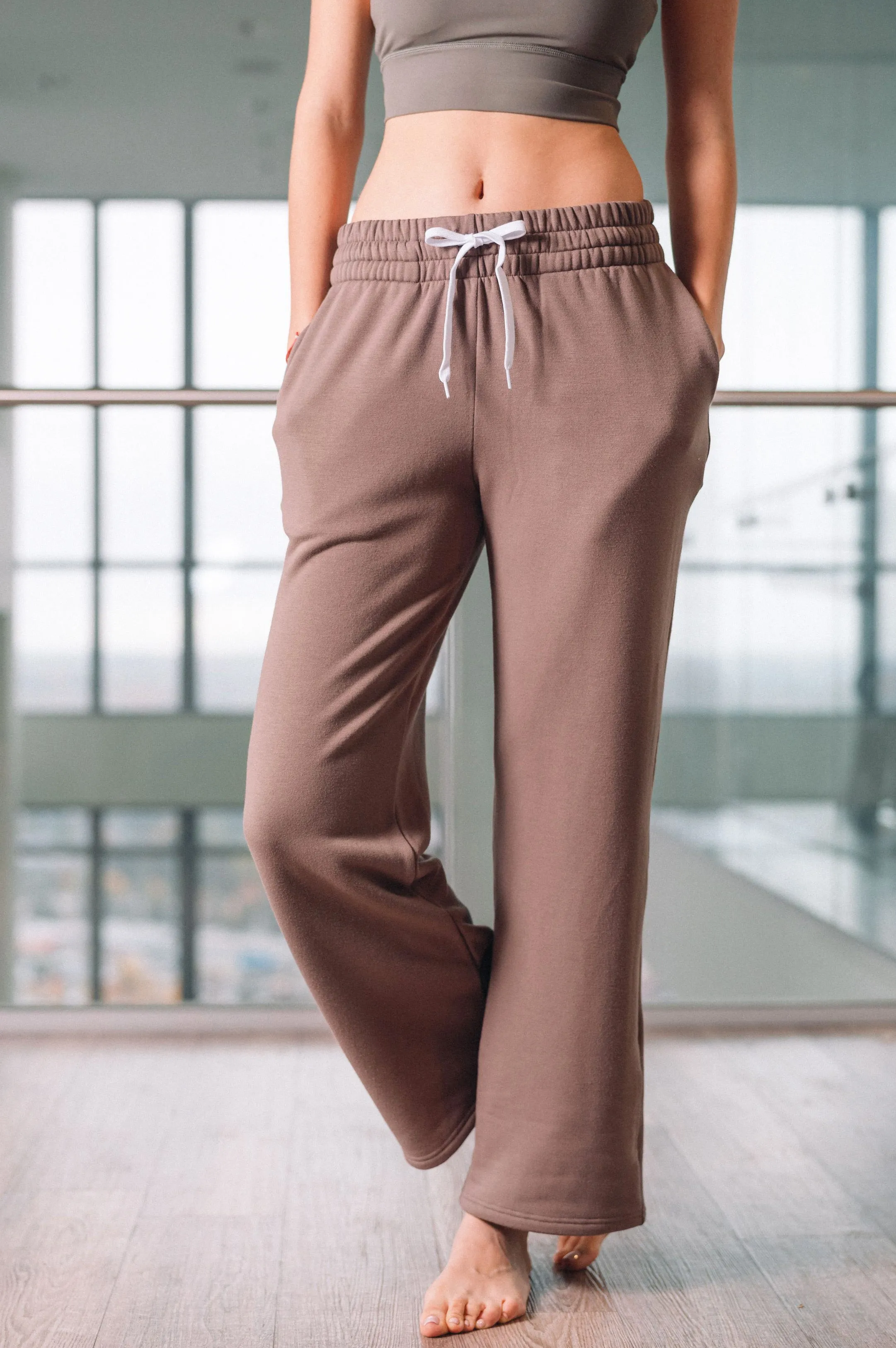 CAMERON BAMBOO-BLEND SWEATPANTS