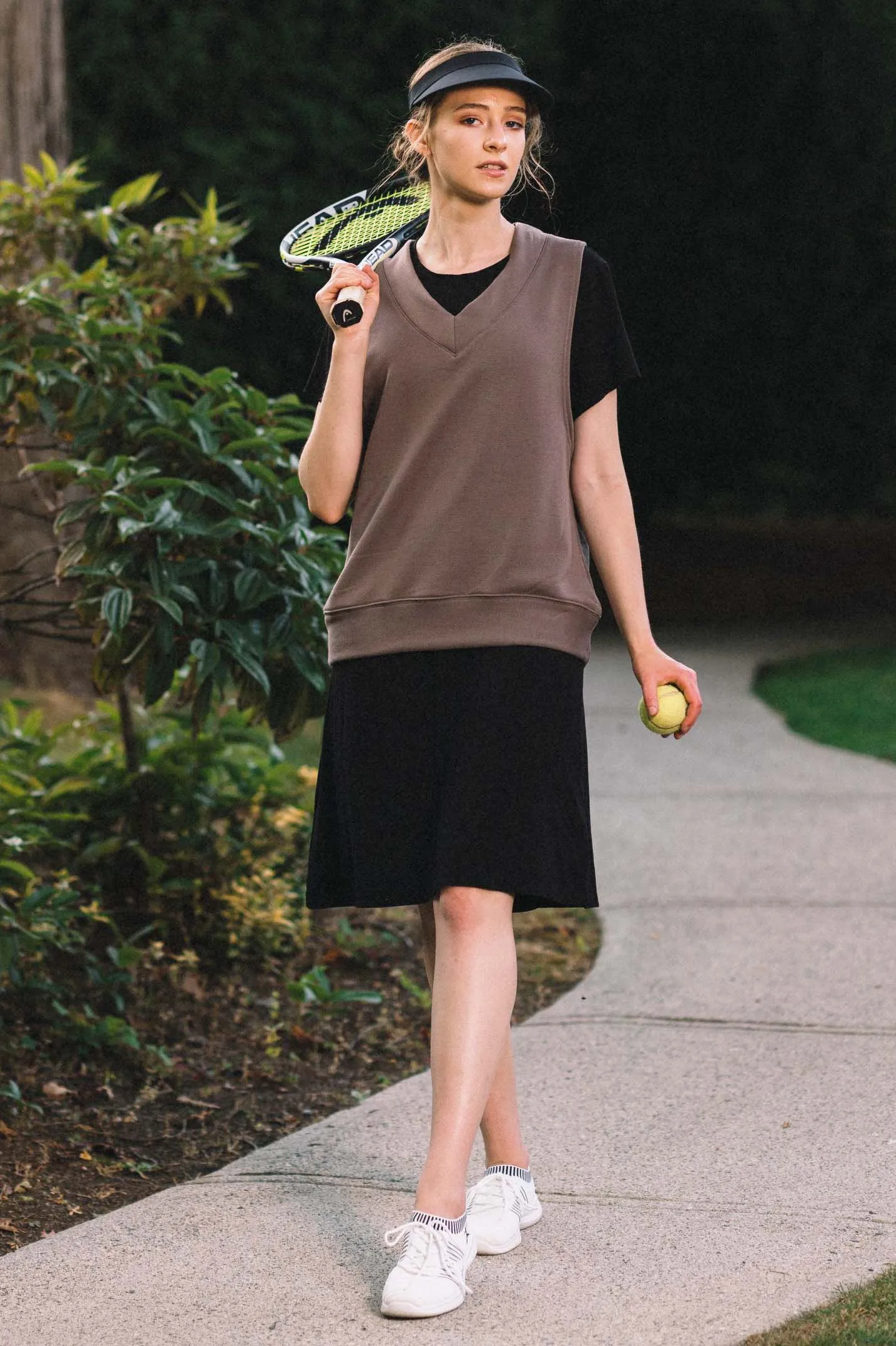 CAROL BAMBOO-BLEND FLEECE VEST (Final Sale)