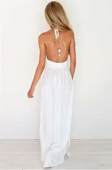 Clearance Fashion Lace Patchwork V-neck Straps Chiffon Long Dress