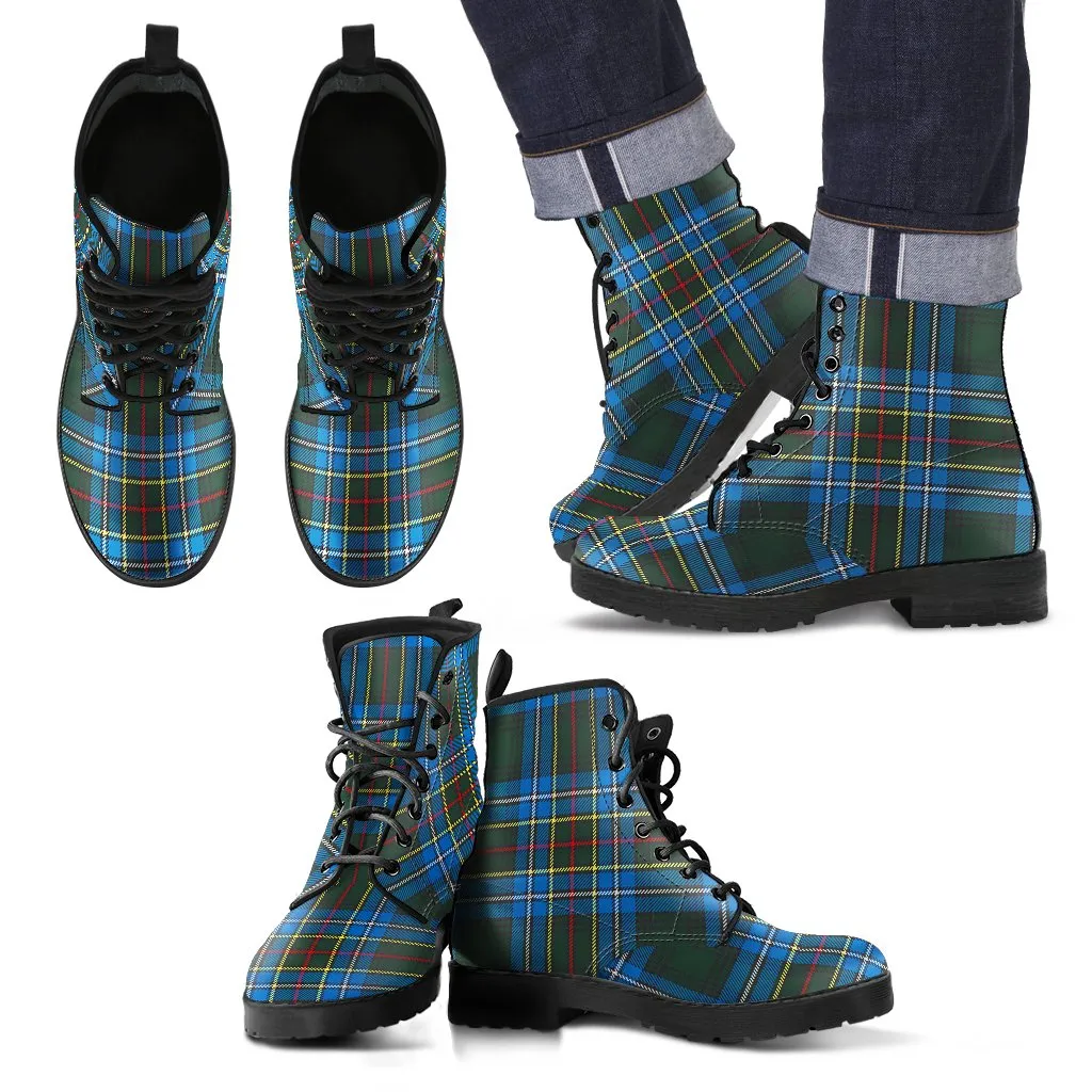 Cockburn Modern Tartan Leather Boots