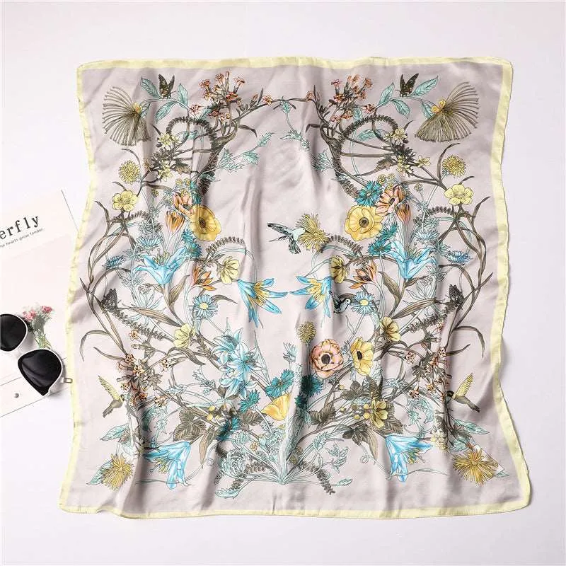 Elegant Imitation Silk Scarf - Luxurious and Versatile Accessory