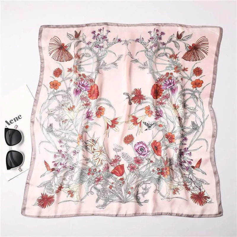 Elegant Imitation Silk Scarf - Luxurious and Versatile Accessory