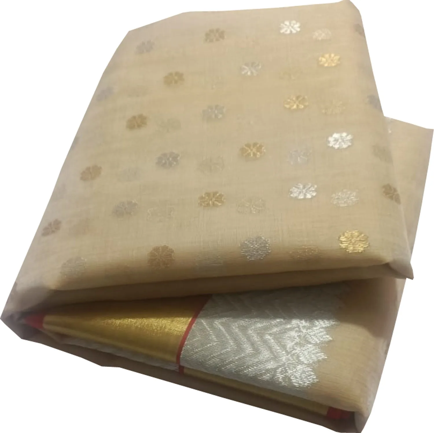 Elegant Pastel Chanderi Handloom Pure Katan Silk Saree