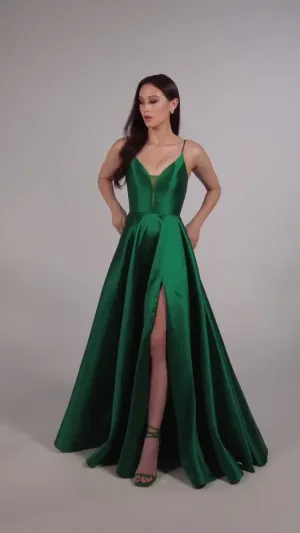 Ellie Wilde A-Line Satin Prom Dress EW35232