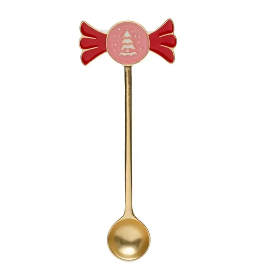 Enameled Holiday Spoon, 4 Styles