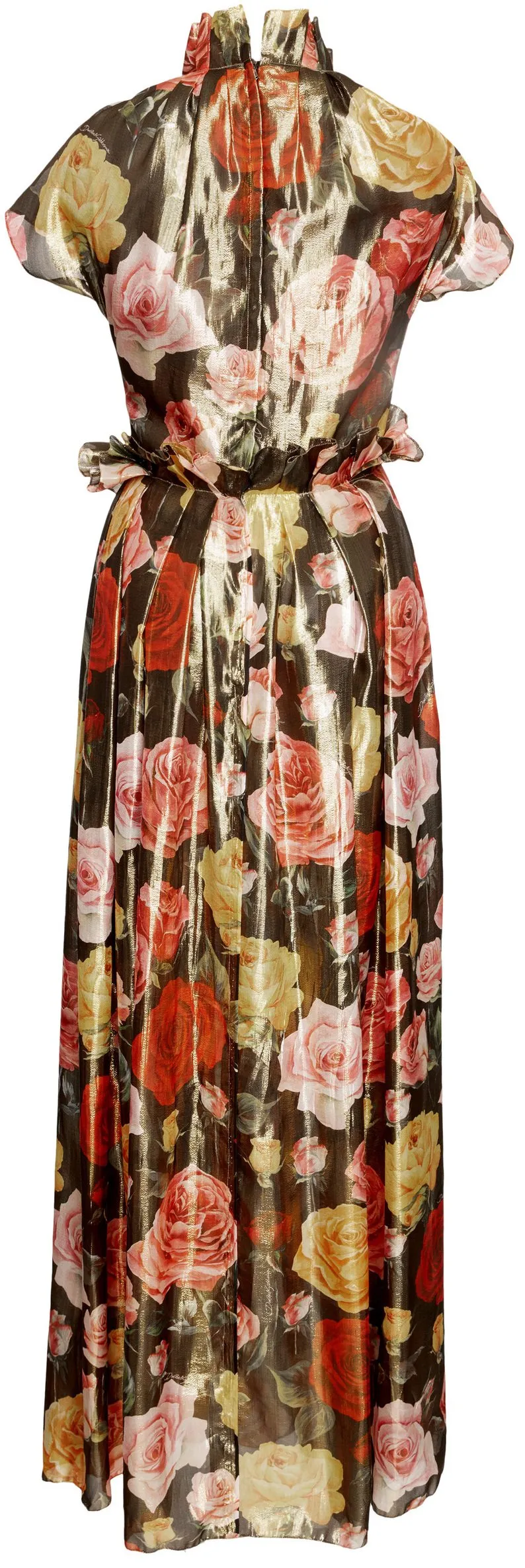 Floral Printed High-Neck Dress