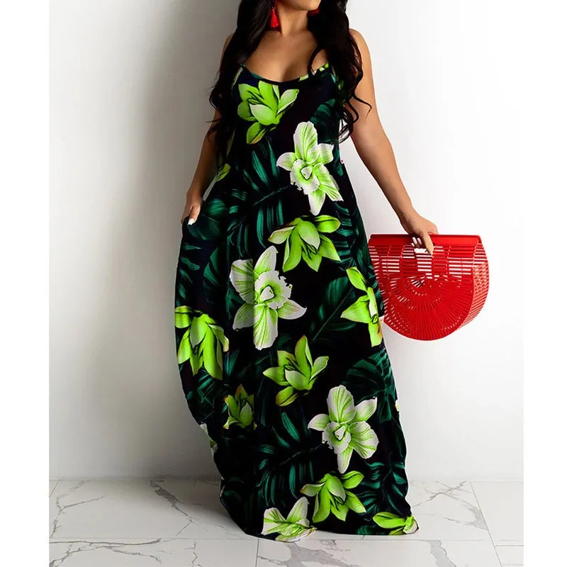 Funki Buys | Dresses | Women's Long Floral Summer Dresses