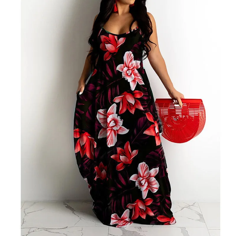 Funki Buys | Dresses | Women's Long Floral Summer Dresses