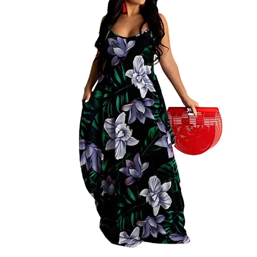 Funki Buys | Dresses | Women's Long Floral Summer Dresses