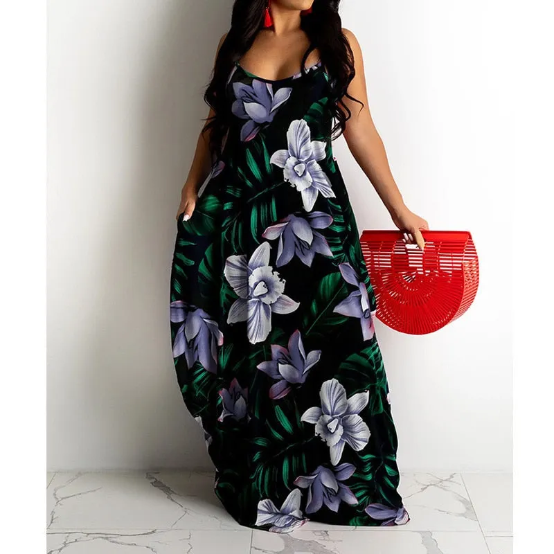 Funki Buys | Dresses | Women's Long Floral Summer Dresses