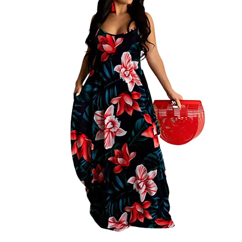 Funki Buys | Dresses | Women's Long Floral Summer Dresses