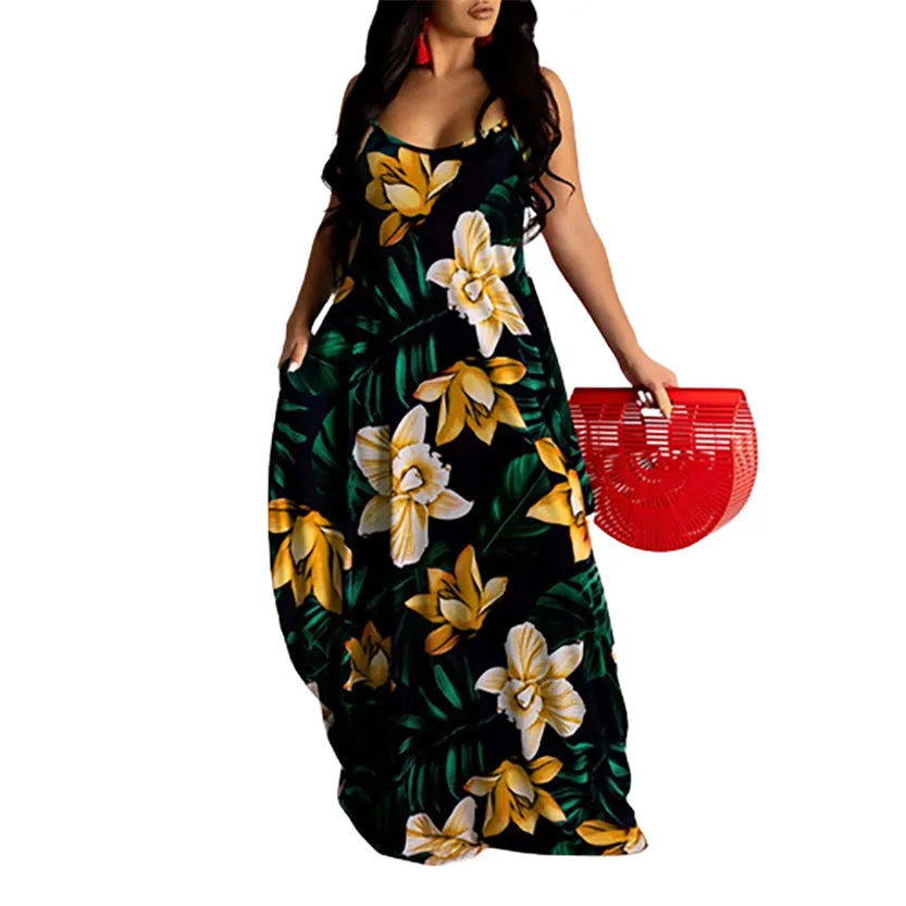 Funki Buys | Dresses | Women's Long Floral Summer Dresses
