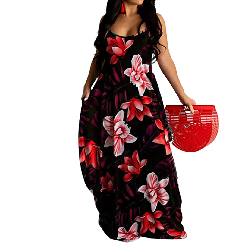 Funki Buys | Dresses | Women's Long Floral Summer Dresses