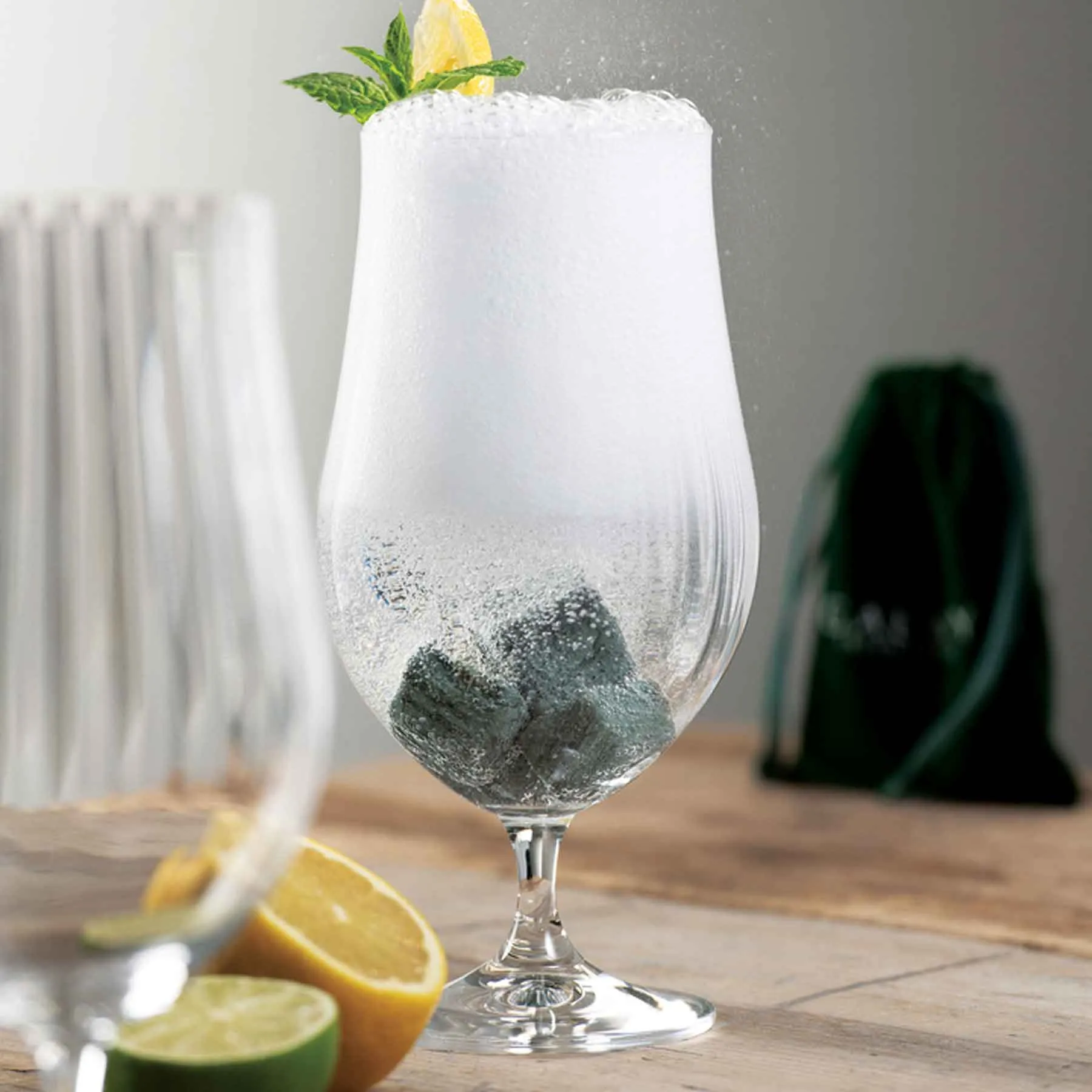 Galway Crystal Cooling Stones Set of 4 - Green Marble