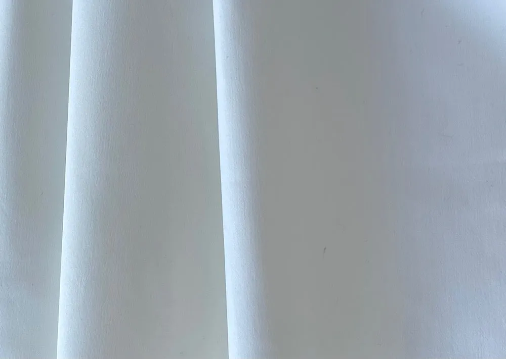 High-End Ghost White Stretch Cotton Sateen (Made in Italy)