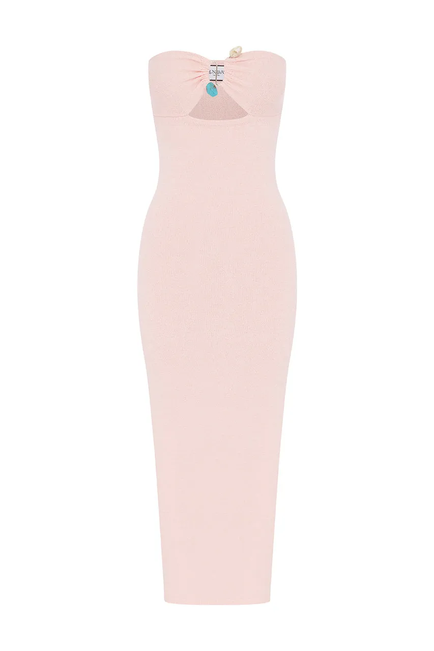 LUNA MIDI DRESS - MUSK