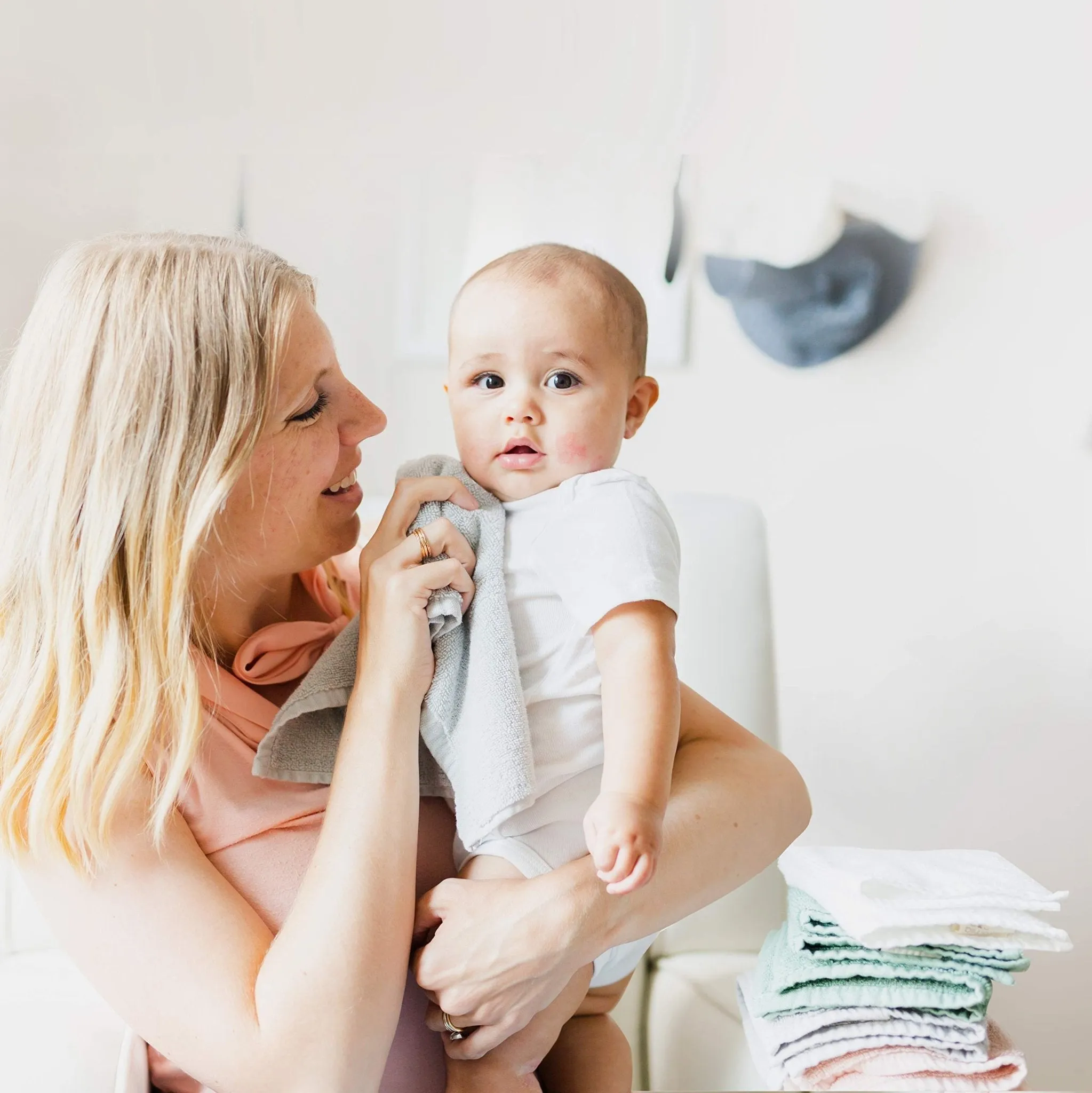 Natemia: Baby Washcloths - Organic Soft Cotton