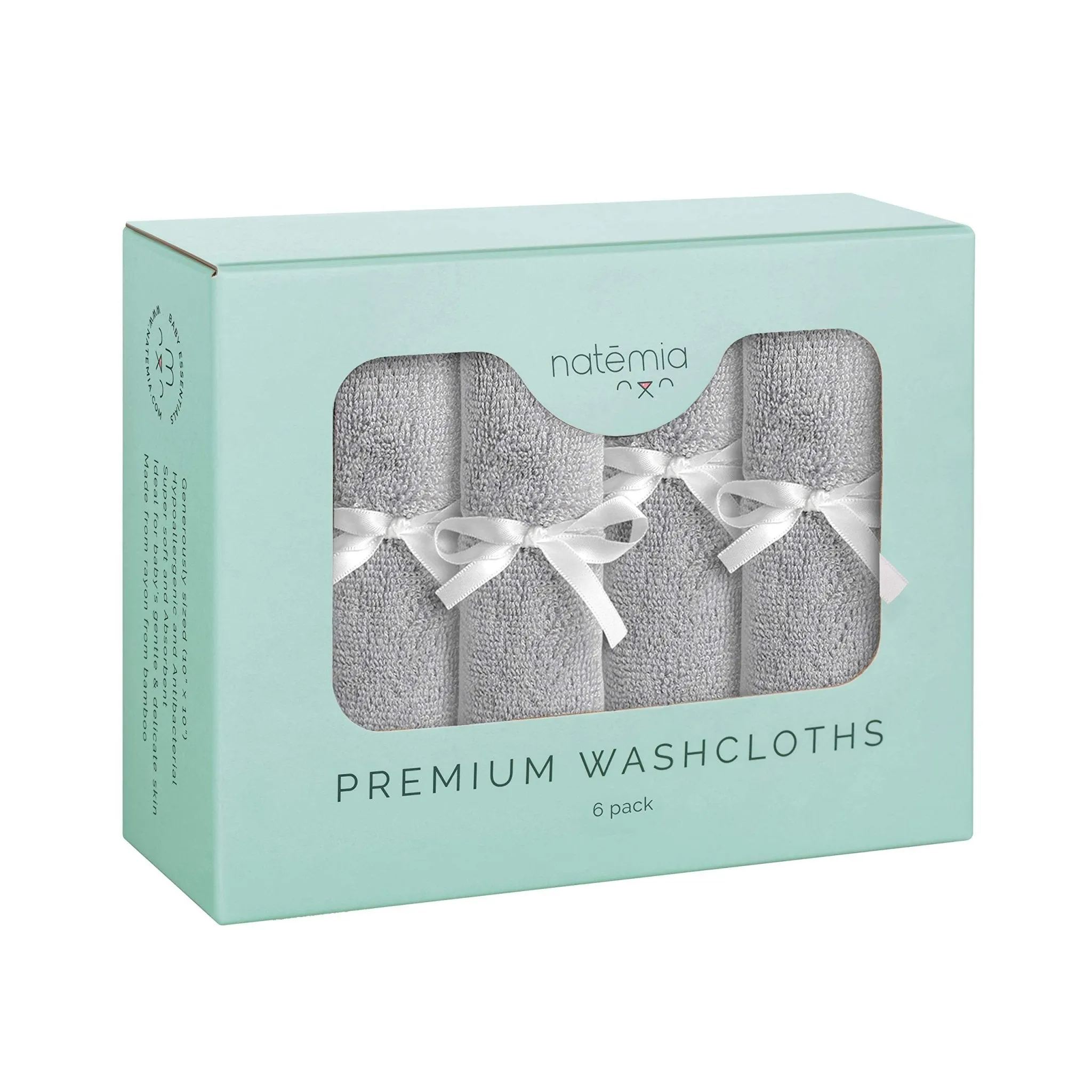 Natemia: Baby Washcloths - Organic Soft Cotton