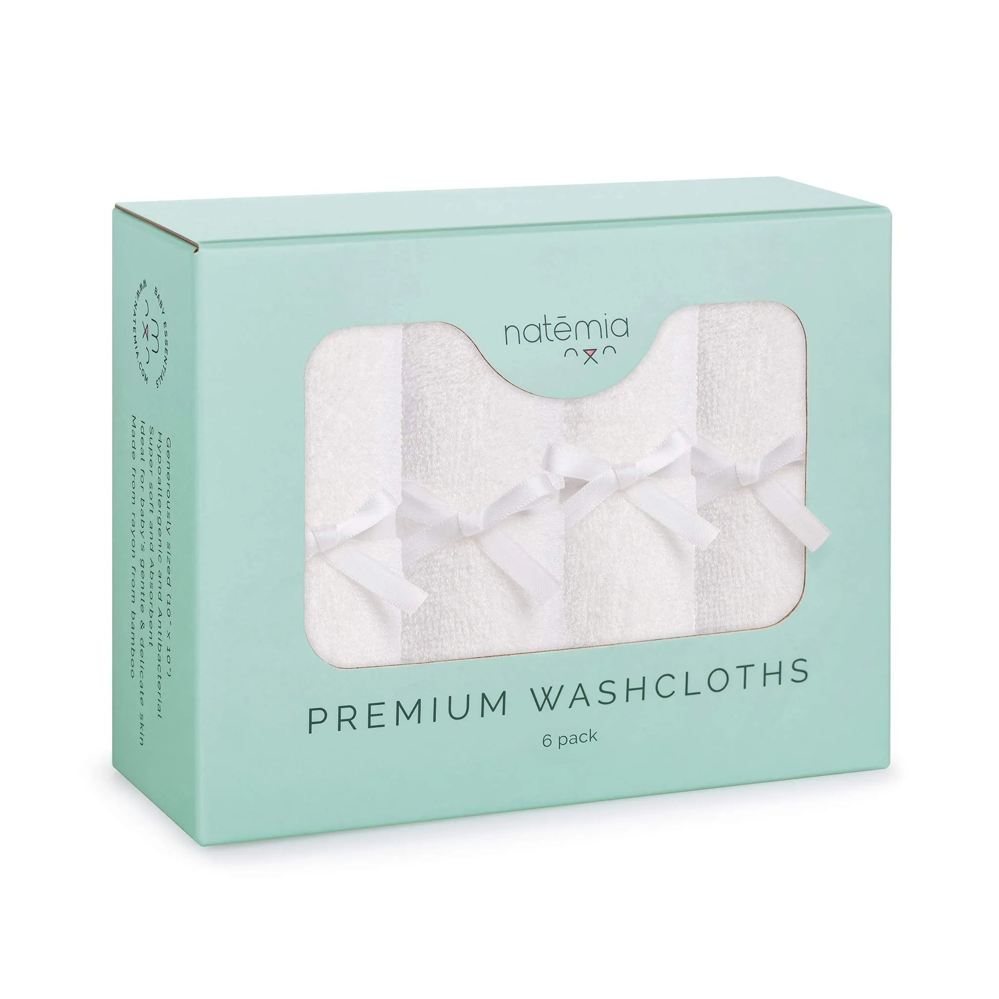 Natemia: Baby Washcloths - Organic Soft Cotton