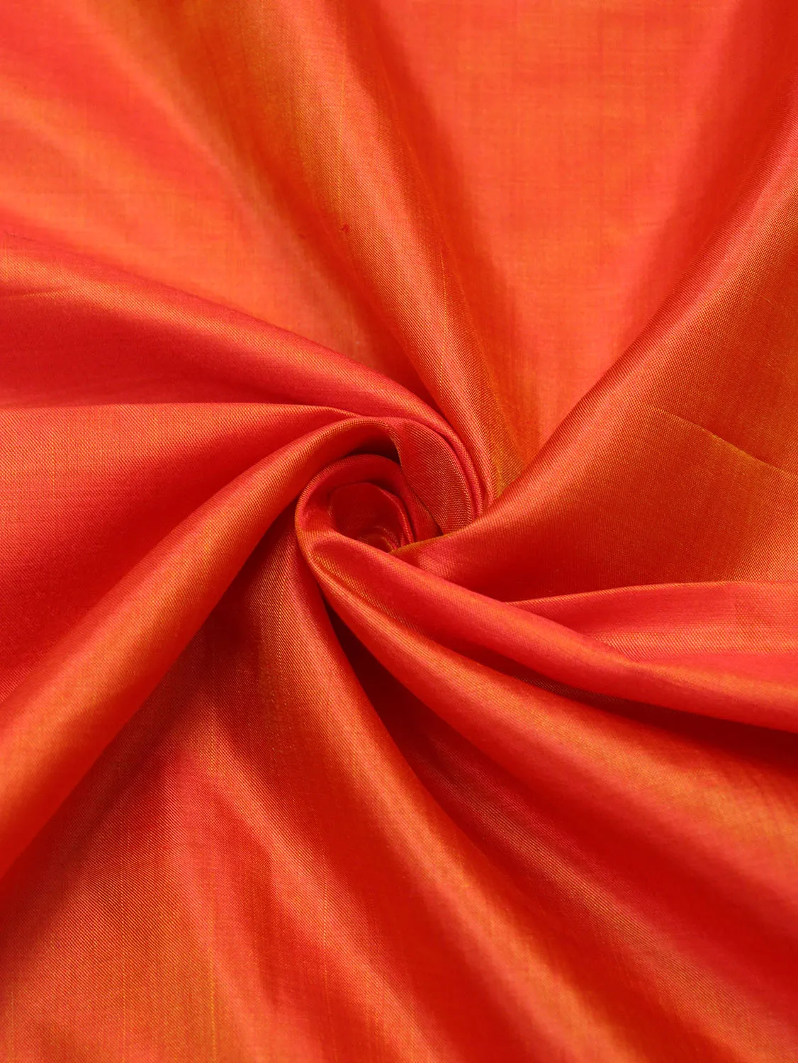 Orange dual tone Pure Silk Fabric - 1 Mtr of Luxurious Elegance