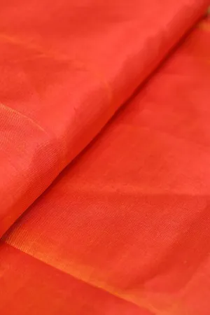 Orange dual tone Pure Silk Fabric - 1 Mtr of Luxurious Elegance
