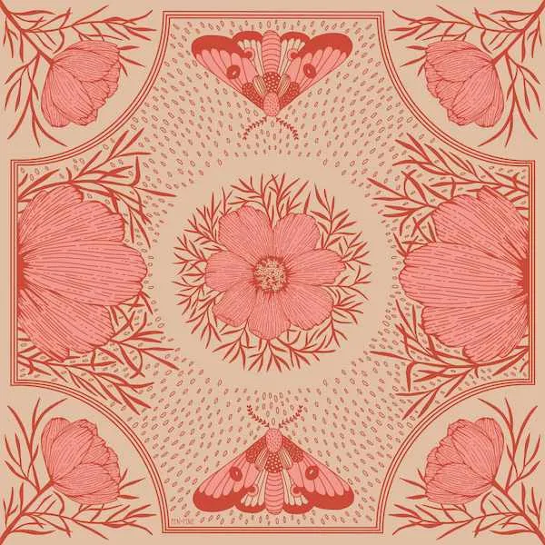 Pink Cosmos Bandana