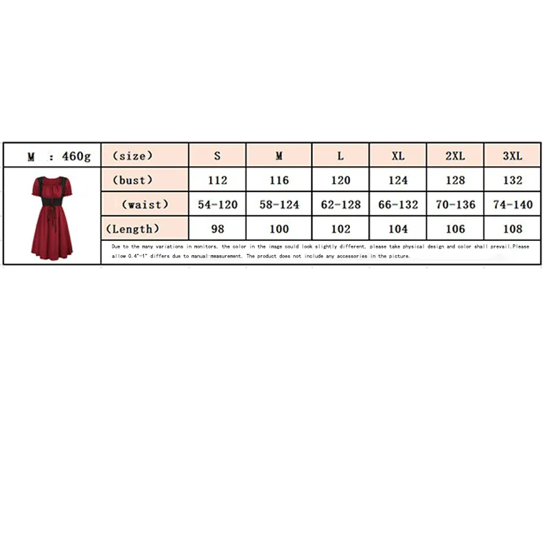 Renaissance Pastoral Square Neck High Waist Dress