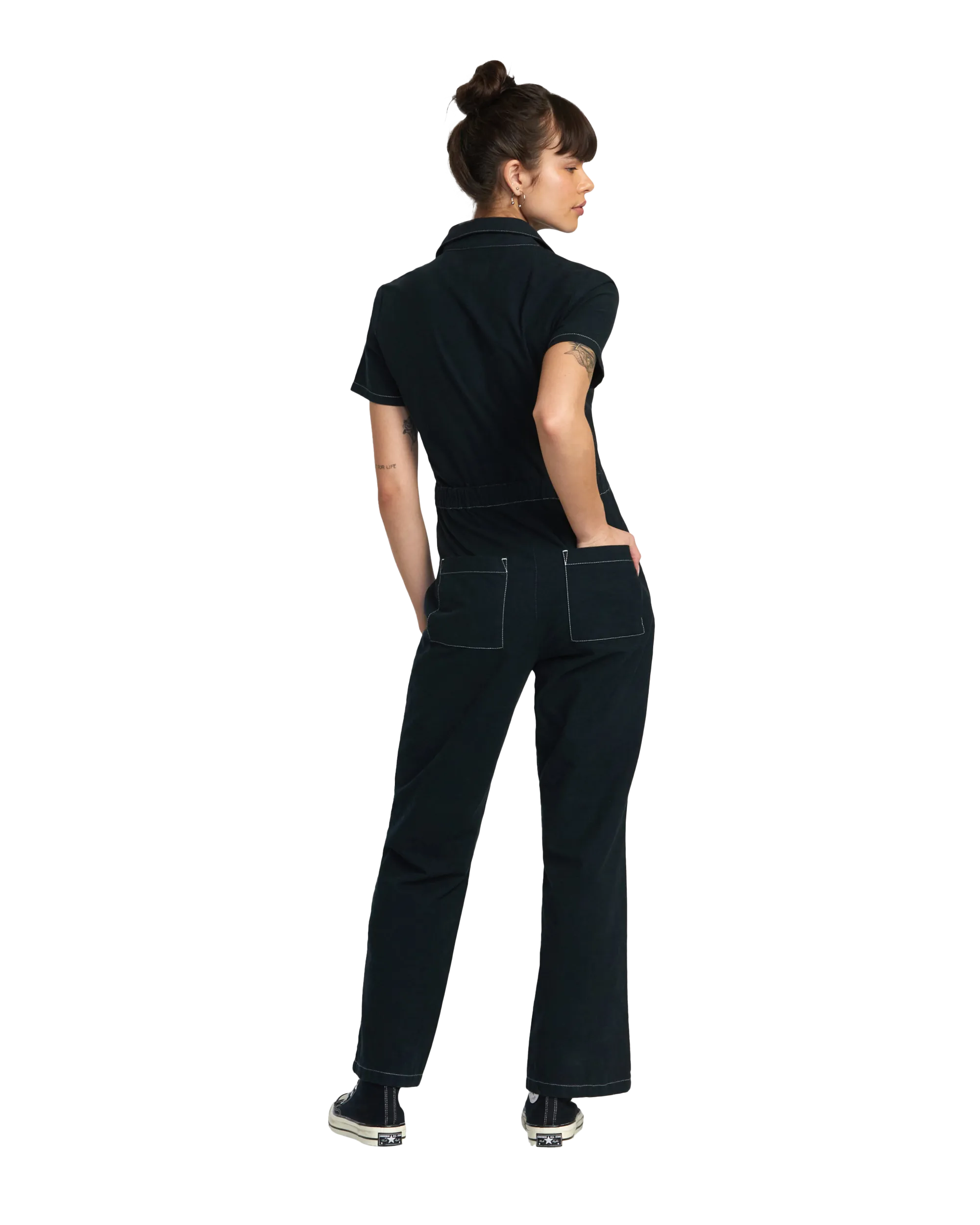 Spring Shift Jumpsuit in Black