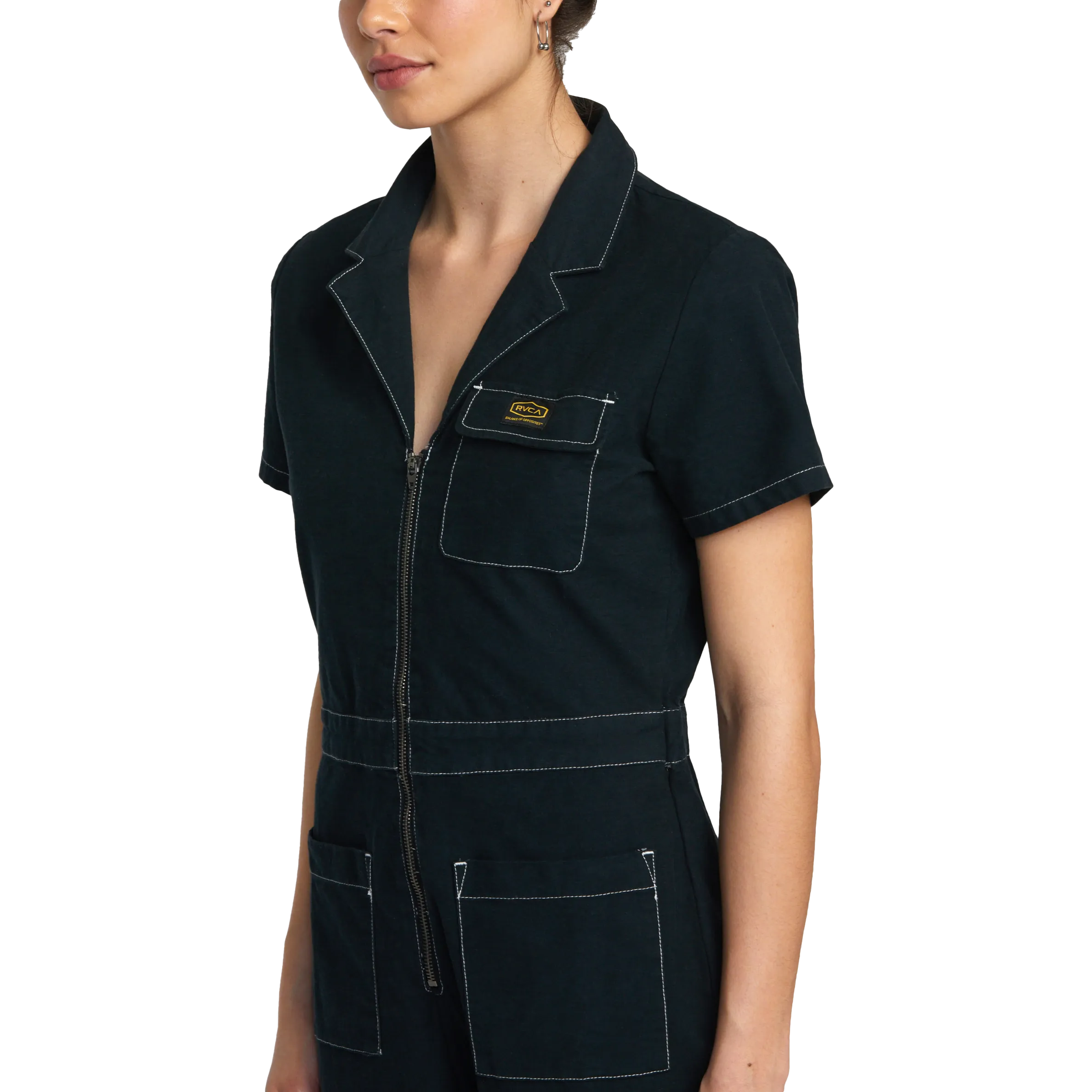 Spring Shift Jumpsuit in Black