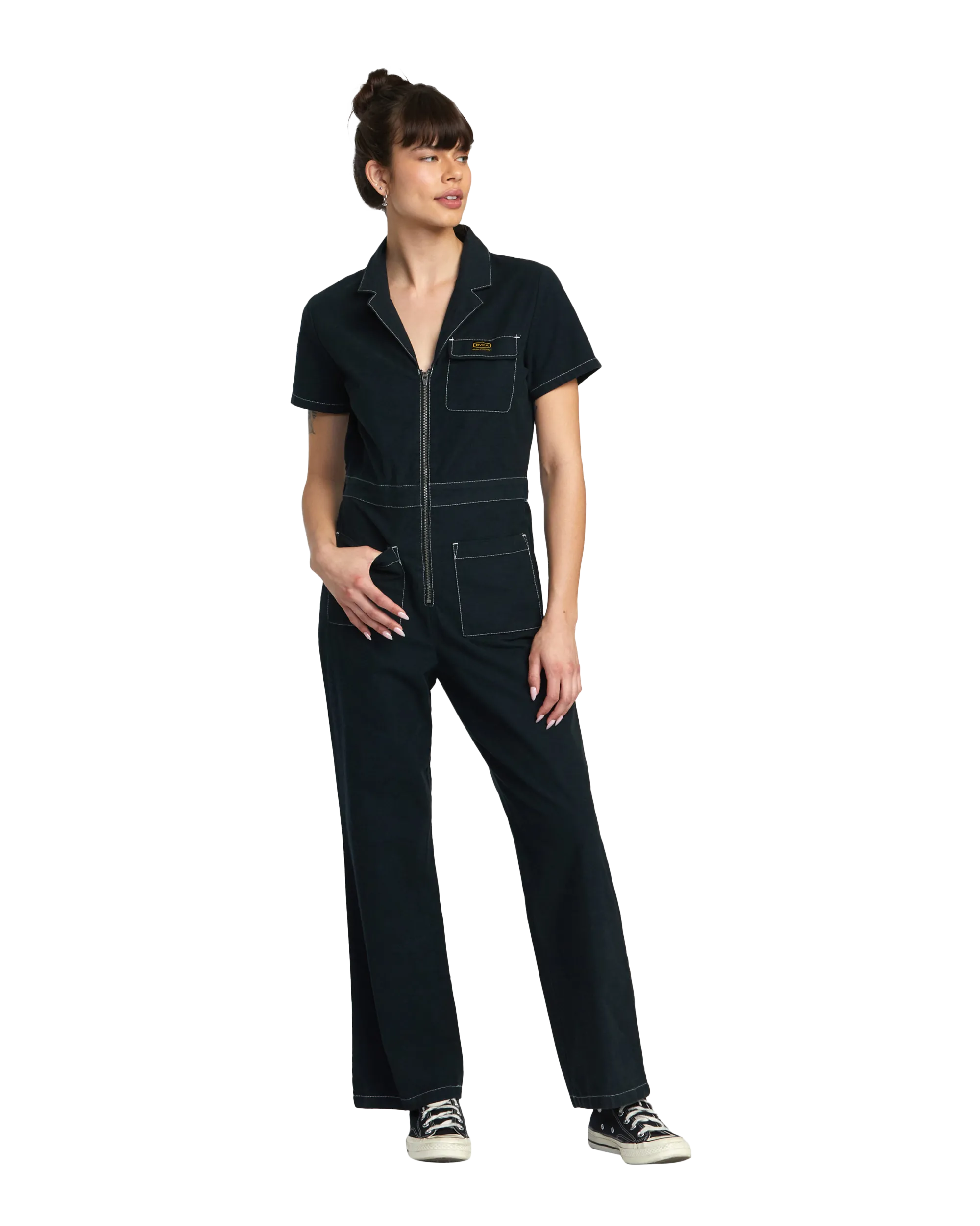 Spring Shift Jumpsuit in Black