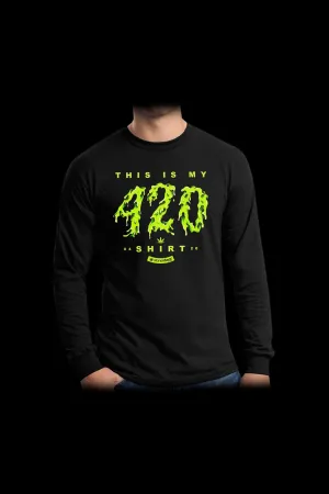 StonerDays Green This Is My 420 Shirt Long Sleeve T-Shirt