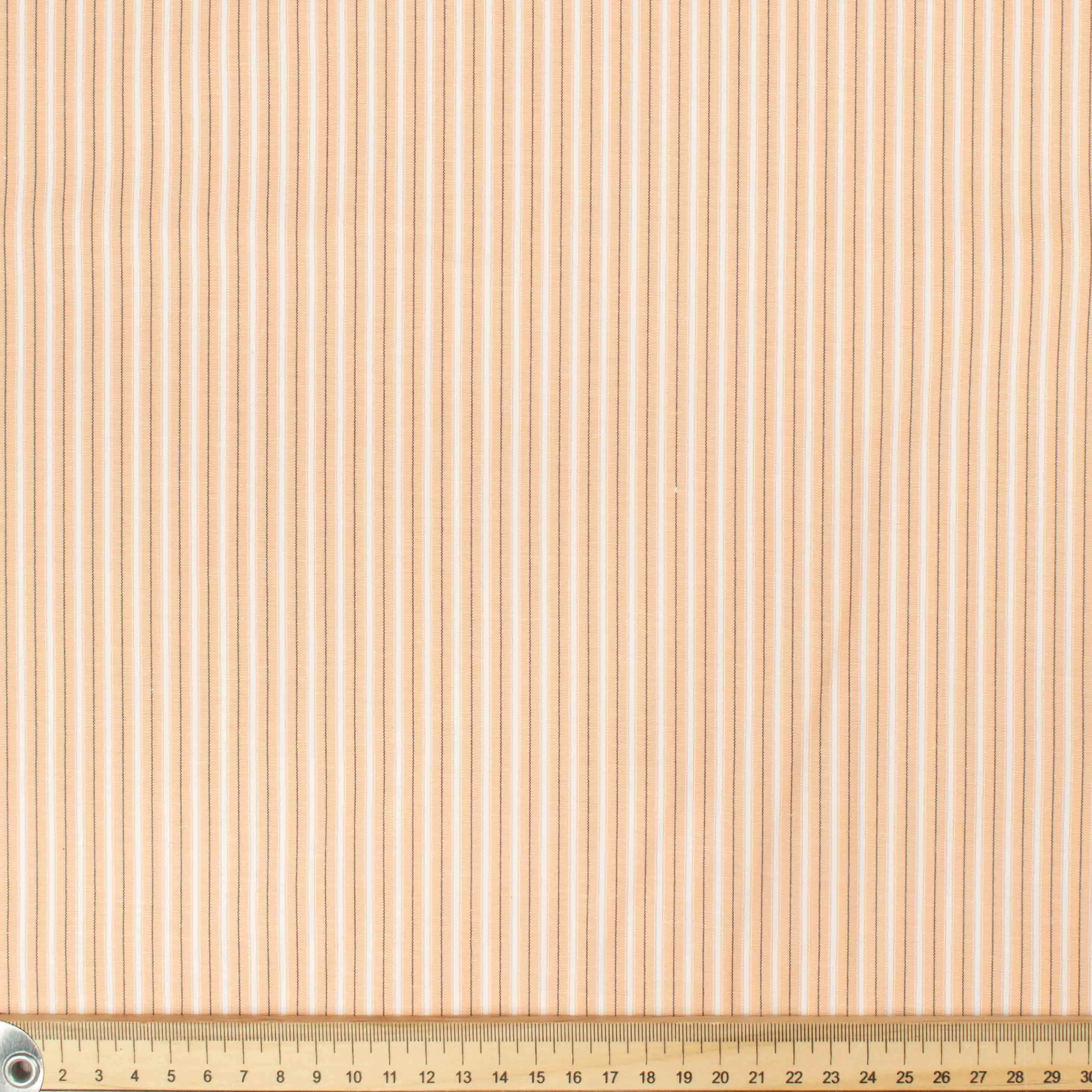 Stripe Shirting Design-16 Coral & White