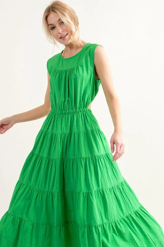 Vestido Midi Cintura Elastica