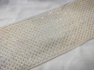 White Fancy Embroidery Trim