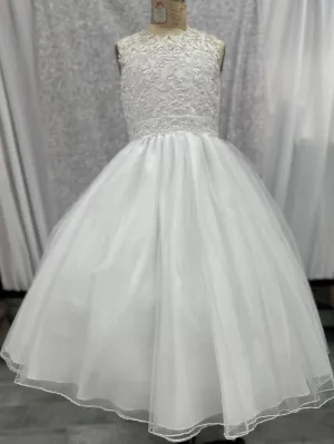 White Pearl Communion Dress